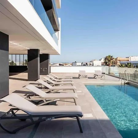 Torre D'arenas, Playa Victoria, Piscina Y Parking Daire Cadiz